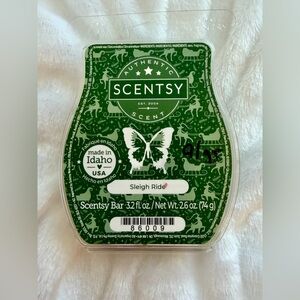 Scentsy Sleigh Ride, wax bar melts, partial bar